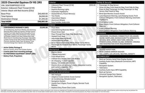 2025 Chevrolet Equinox EV RS