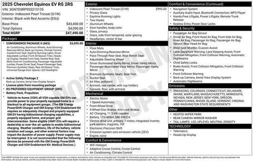 2025 Chevrolet Equinox EV RS