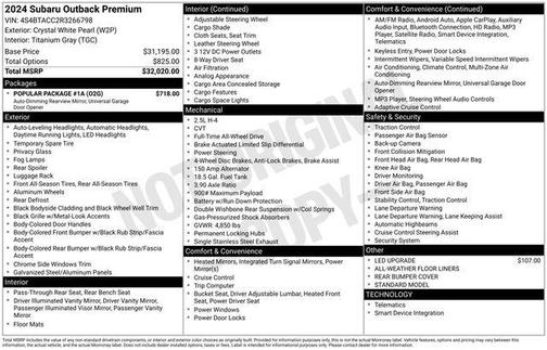 2024 Subaru Outback Premium