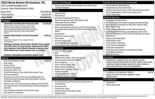 2022 Buick Encore GX Essence