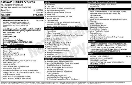 2025 GMC HUMMER EV SUV 3X