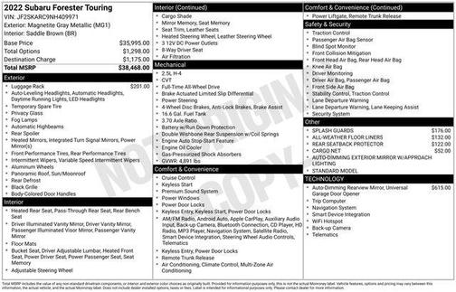 2022 Subaru Forester Touring