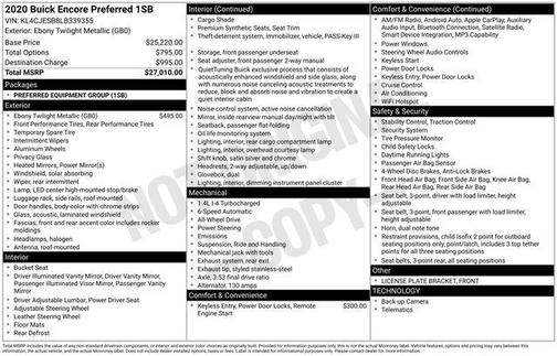 2020 Buick Encore Preferred