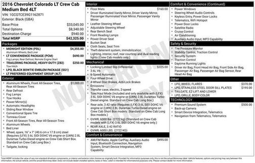 2016 Chevrolet Colorado LT