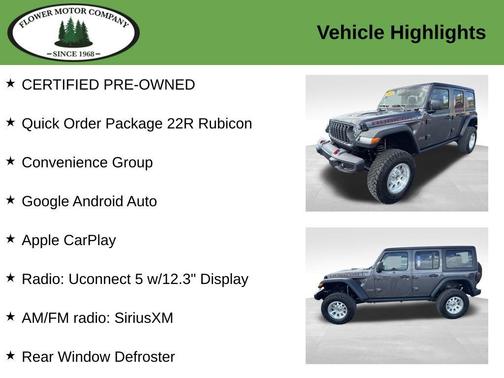 Granite Crystal Clearcoat Metallic 2025 Jeep Wrangler Rubicon