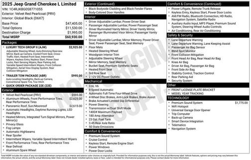 2025 Jeep Grand Cherokee L Limited