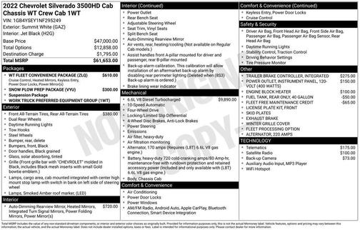 2022 Chevrolet Silverado 3500 WT