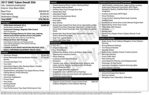 2017 GMC Yukon Denali