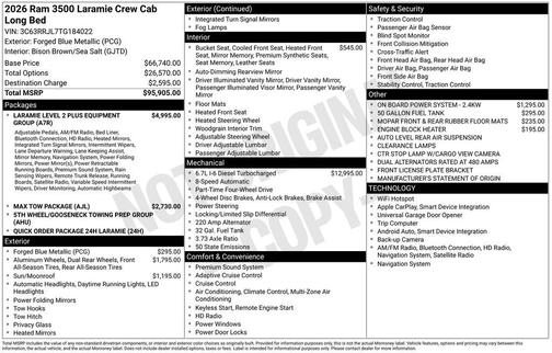 Blue Metallic 2026 RAM 3500 Laramie