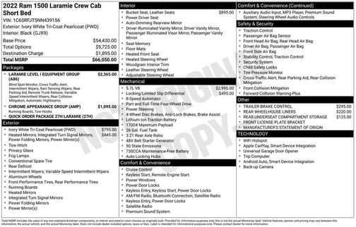 2022 RAM 1500 Laramie