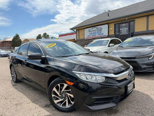 Black 2017 Honda Civic EX