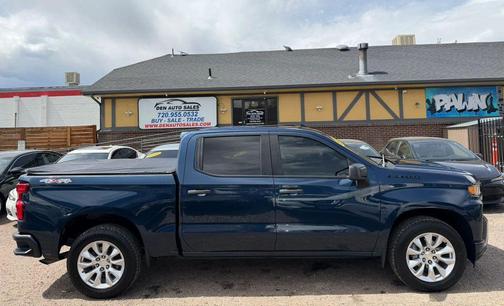 Northsky Blue Metallic 2021 Chevrolet Silverado 1500 Custom