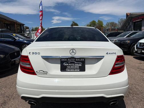 White 2012 Mercedes-Benz C-Class C 300 4MATIC Sport