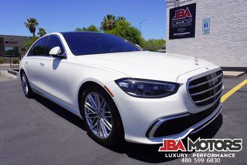 White 2021 Mercedes-Benz S-Class 4MATIC