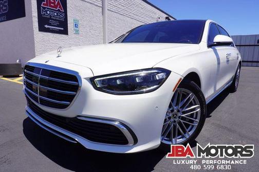 White 2021 Mercedes-Benz S-Class 4MATIC