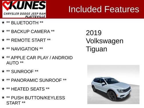 2019 Volkswagen Tiguan 2.0T SEL