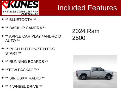 2024 RAM 2500 Big Horn Crew Cab 4x4 6'4' Box