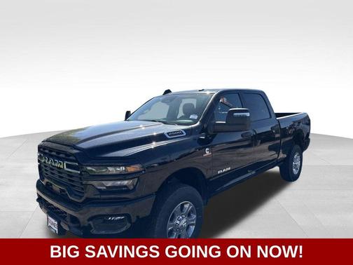 Diamond Black Crystal Pearl-Coat Exterior Paint 2026 RAM 2500 Big Horn Crew Cab 4x4 6'4' Box
