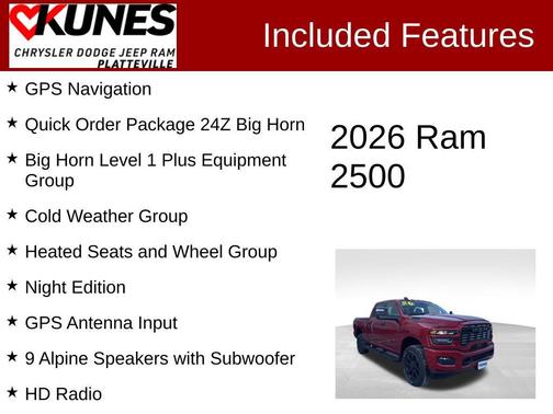 2026 RAM 2500 Big Horn Crew Cab 4x4 6'4' Box