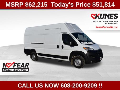 Bright White Clear-Coat Exterior Paint 2026 RAM ProMaster 3500 High Roof