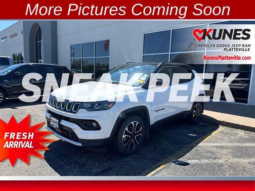 Bright White Clearcoat 2022 Jeep Compass Limited