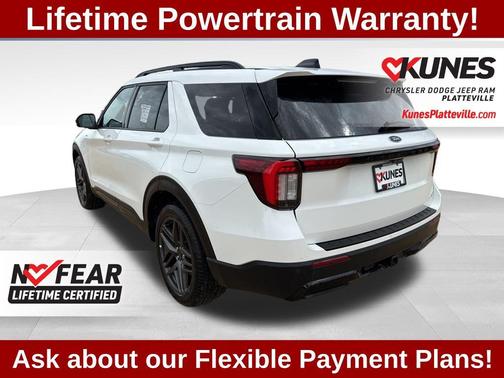 White Metallic 2025 Ford Explorer ST-Line