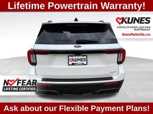 White Metallic 2025 Ford Explorer ST-Line