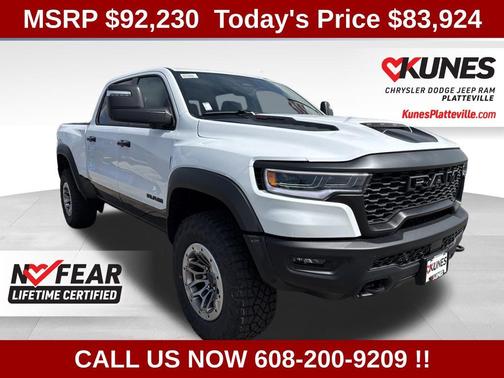 Bright White Clear-Coat Exterior Paint 2026 RAM 1500 RHO Crew Cab 4x4 5'7' Box