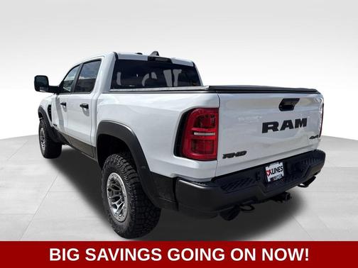 Bright White Clear-Coat Exterior Paint 2026 RAM 1500 RHO Crew Cab 4x4 5'7' Box