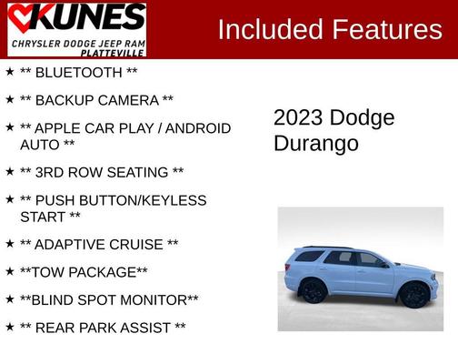 2023 Dodge Durango SXT Launch Edition AWD