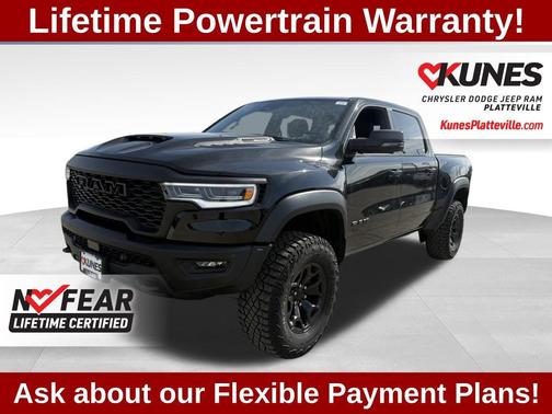 Diamond Black Crystal Pearlcoat 2026 RAM 1500 RHO Crew Cab 4x4 5'7' Box