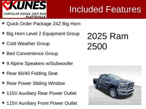 2025 RAM 2500 Big Horn Crew Cab 4x4 6'4' Box