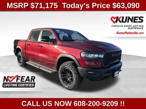 Delmonico Red Pearl-Coat Exterior Paint 2026 RAM 1500 Rebel