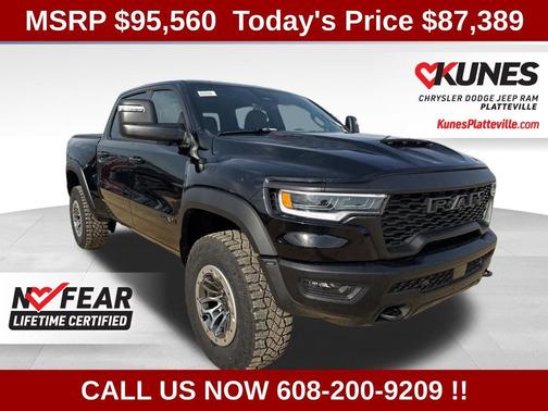 Diamond Black Crystal Pearl-Coat Exterior Paint 2026 RAM 1500 RHO Crew Cab 4x4 5'7' Box