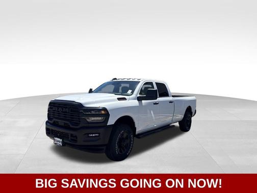 Bright White Clear-Coat Exterior Paint 2026 RAM 2500 Tradesman Crew Cab 4x4 8' Box