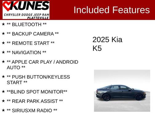 Interstellar Gray 2025 Kia K5 LXS