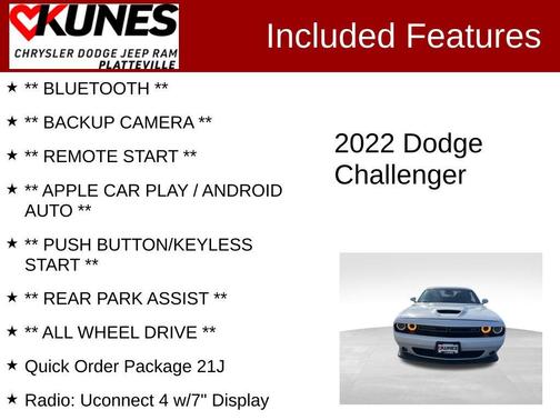 White Knuckle Clearcoat 2022 Dodge Challenger GT