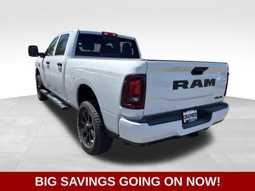Bright White Clear-Coat Exterior Paint 2026 RAM 2500 Black Express Crew Cab 4x4 6'4' Box