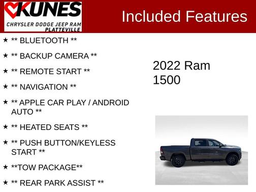 Granite Crystal Metallic Clearcoat 2022 RAM 1500 Big Horn/Lone Star