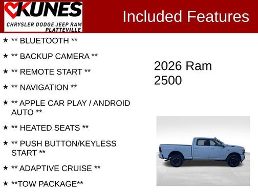 2026 RAM 2500 Laramie Crew Cab 4x4 6'4' Box