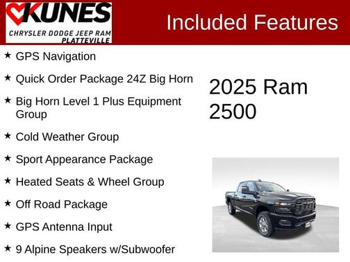 2025 RAM 2500 Big Horn Crew Cab 4x4 6'4' Box