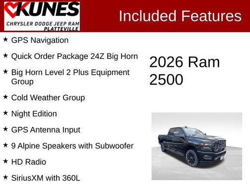 2026 RAM 2500 Big Horn