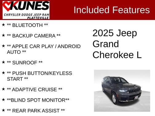 Baltic Gray Metallic Clear-Coat Exterior Paint 2025 Jeep Grand Cherokee Laredo