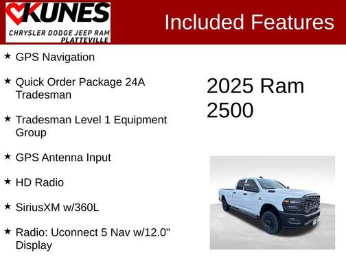 2025 RAM 2500 Tradesman Crew Cab 4x4 8' Box