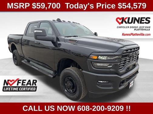 Diamond Black Crystal Pearl-Coat Exterior Paint 2026 RAM 2500 Tradesman Crew Cab 4x4 6'4' Box