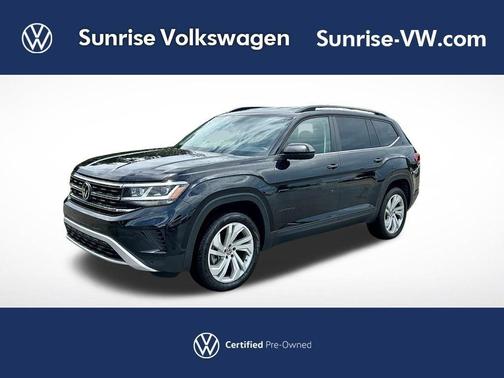 Deep Black Pearl Effect 2023 Volkswagen Atlas 3.6L SE w/Technology