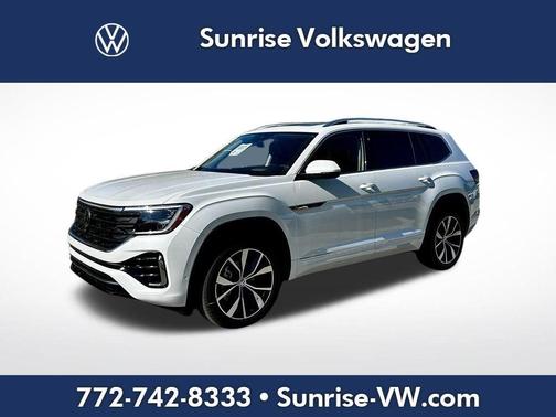 Opal White Pearl 2026 Volkswagen Atlas 2.0T SEL Premium R-Line