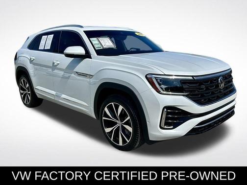 Opal White Pearl Effect 2025 Volkswagen Atlas Cross Sport 2.0T SEL Premium R-Line