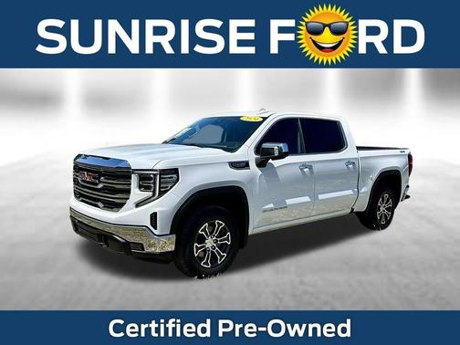 Summit White 2024 GMC Sierra 1500 SLT