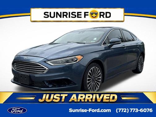 Blue Metallic 2018 Ford Fusion SE